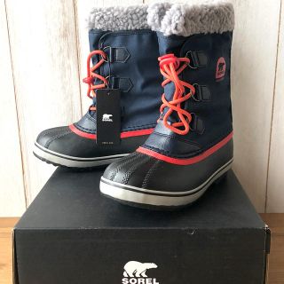 ソレル(SOREL)の★新品正規品★ソレル ユートパックナイロン ウインターブーツ ネイビー 21cm(ブーツ)