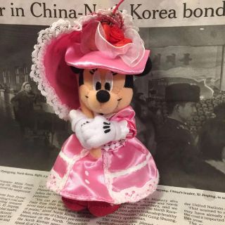 ディズニー(Disney)のミニーぬいぐるみバッヂ ベッラミンニ(キャラクターグッズ)