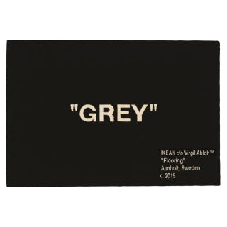 イケア(IKEA)のIKEA X VIRGIL ABLOH GREY ラグ(ラグ)