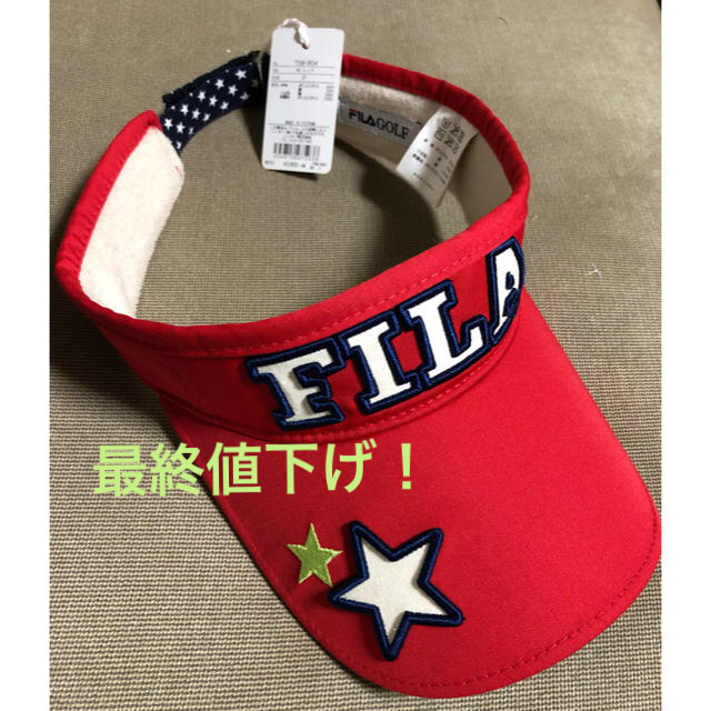 FILA - レディースフィラゴルフ サンバイザーの通販 by T♡shop