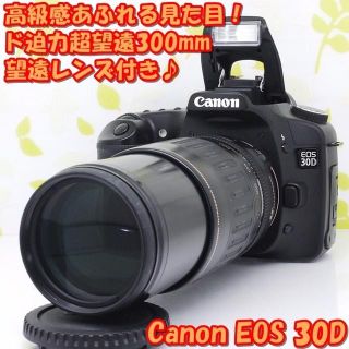 キヤノン(Canon)の★リーズナブルな本格派一眼レフ♪超望遠300mm☆キャノン EOS 30D★(デジタル一眼)