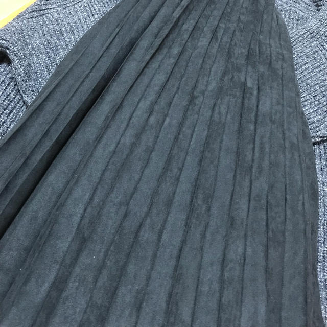 JEANASIS(ジーナシス)のジーナシス  スエードプリーツスカート レディースのスカート(ロングスカート)の商品写真