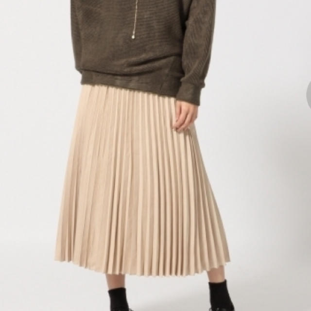 JEANASIS(ジーナシス)のジーナシス  スエードプリーツスカート レディースのスカート(ロングスカート)の商品写真