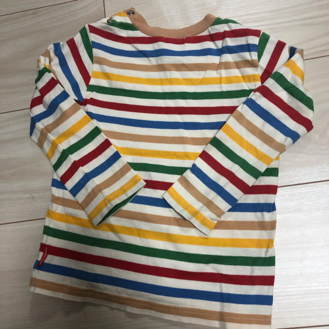 mikihouse(ミキハウス)のボーダーロンT キッズ/ベビー/マタニティのキッズ服男の子用(90cm~)(Tシャツ/カットソー)の商品写真