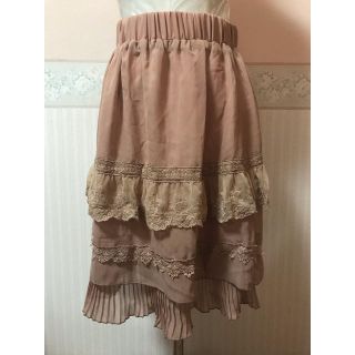 アクシーズファム(axes femme)の【美品】axes femme スカート ペチコート ピンク M(ひざ丈スカート)