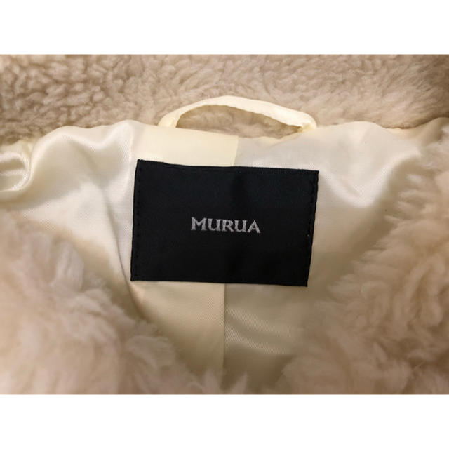 MURUA(ムルーア)のMURUA ムルーア ♡ ふわふわ もこもこ ホワイト ジャケット アウター レディースのジャケット/アウター(その他)の商品写真