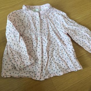 ザラキッズ(ZARA KIDS)のZARA baby ブラウス シャツ ピンク(シャツ/カットソー)