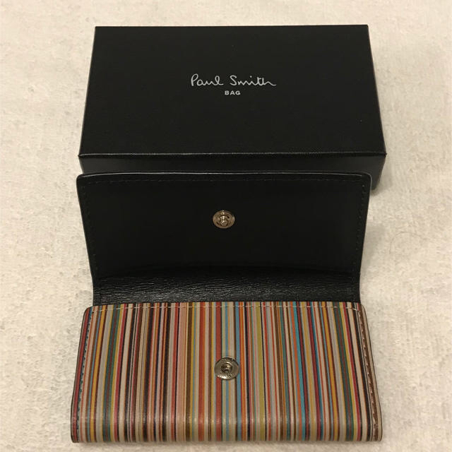 Paul Smith(ポールスミス)のポールスミス  キーケース  NEWアウトサイド マルチストライプ メンズのファッション小物(キーケース)の商品写真