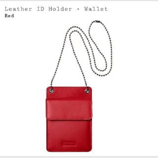 シュプリーム(Supreme)のSupreme 18FW Leather ID Holder + Wallet (コインケース/小銭入れ)