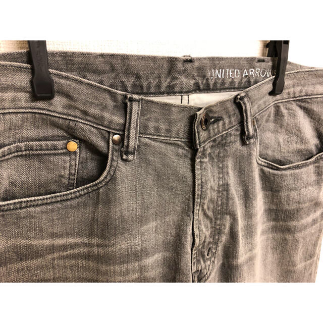 UNITED ARROWS(ユナイテッドアローズ)のUNITED ARROWS ブラックデニム M グレー メンズのパンツ(デニム/ジーンズ)の商品写真