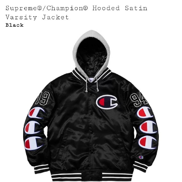 シュプリーム champion ジャケットL 黒