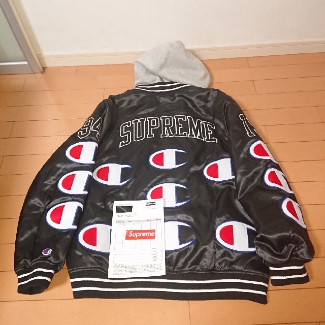 Supreme - L Supreme Champion Hooded Satin Jacketの通販 by H