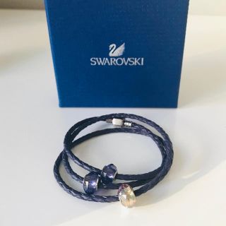 スワロフスキー(SWAROVSKI)のスワロフスキー x カミリア レザーチャームブレスレット(ブレスレット/バングル)