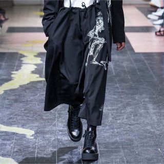 ヨウジヤマモト(Yohji Yamamoto)のyohji yamamoto 16ss スカルデッサンパンツ(サルエルパンツ)