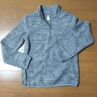 オールドネイビー(Old Navy)のオールドネイビー　無地フリース　グレー　L（150相当）(ジャケット/上着)