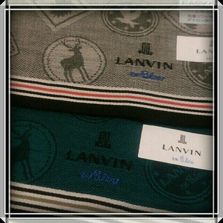 ランバンオンブルー(LANVIN en Bleu)の③ LANVIN EN BLUE　新品 ハンカチ 2枚 形態安定 日本製 動物柄(ハンカチ/ポケットチーフ)