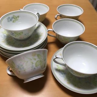 ノリタケ(Noritake)の新品ノリタケ  カップとソーサ６客  レトロ(食器)