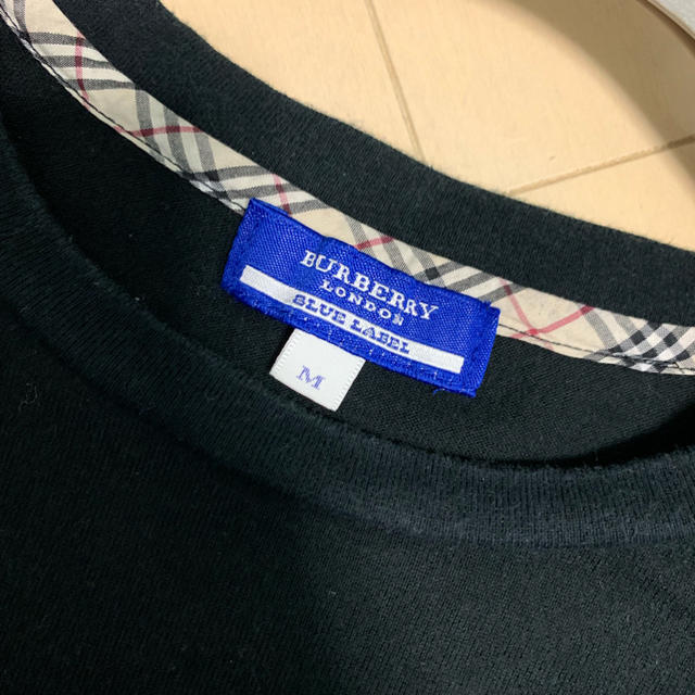 BURBERRY BLUE LABEL(バーバリーブルーレーベル)のBurberry 黒Tシャツ メンズのトップス(Tシャツ/カットソー(半袖/袖なし))の商品写真