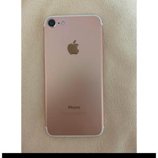 アイフォーン(iPhone)のiphone7 128GB simフリー ローズゴールド(スマートフォン本体)
