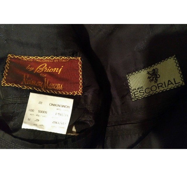 KITON(キトン)のブリオーニBrioniエスコリアルEscorialジャケットコート42 メンズのジャケット/アウター(テーラードジャケット)の商品写真