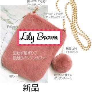 リリーブラウン(Lily Brown)の⚠️タイムセール⚠️新品❤️レア❤️リリーブラウン ファー ショルダー バッグ(ショルダーバッグ)