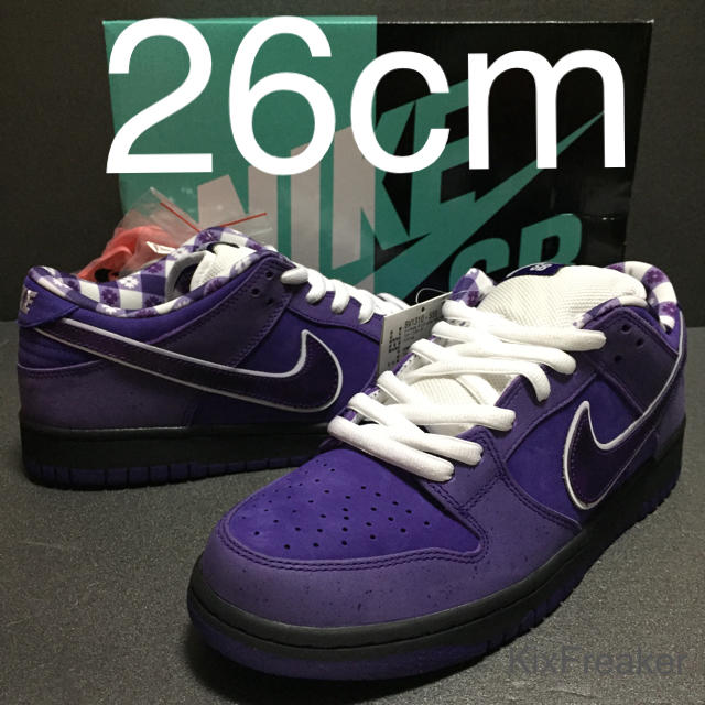 靴/シューズ黒タグ 26 NIKE DUNK SB PURPLE LOBSTER ロブスター