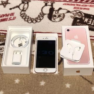 アイフォーン(iPhone)のiPhone 7 Rose Gold 128 GB SIMフリー (スマートフォン本体)