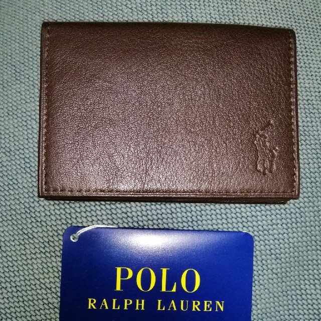 POLO RALPH LAUREN(ポロラルフローレン)のポロラルフローレン　名刺入れ　ブラウン メンズのファッション小物(名刺入れ/定期入れ)の商品写真