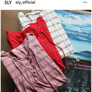 スライ(SLY)のSLY テレコアップレースロンT(カットソー(長袖/七分))