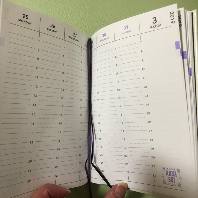 ANNA SUI(アナスイ)の【値下げしました】〈ANNA SUI 〉アナスイ手帳 インテリア/住まい/日用品の文房具(カレンダー/スケジュール)の商品写真