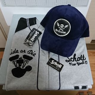 ショット(schott)の【未使用品】 schott ベースボールシャツ ペロア      キャップセット(シャツ)