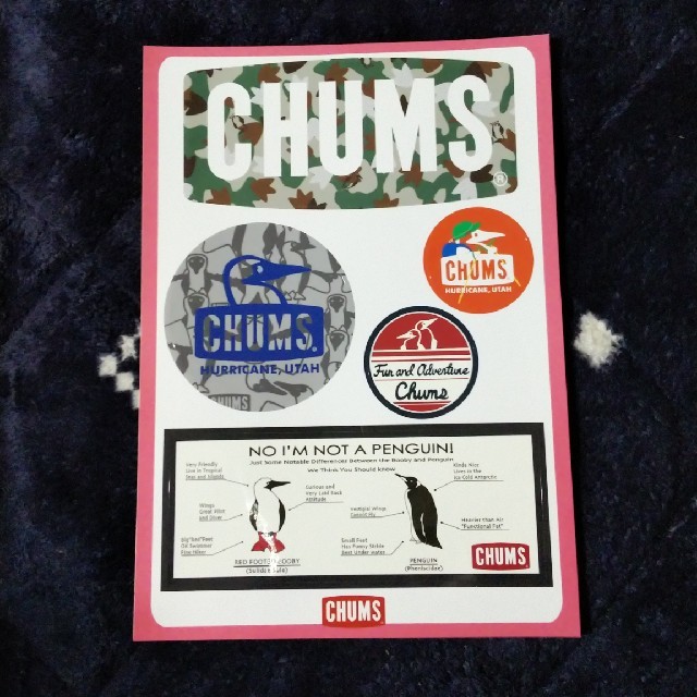 CHUMS(チャムス)のCHUMS ステッカー ハンドメイドの文具/ステーショナリー(しおり/ステッカー)の商品写真