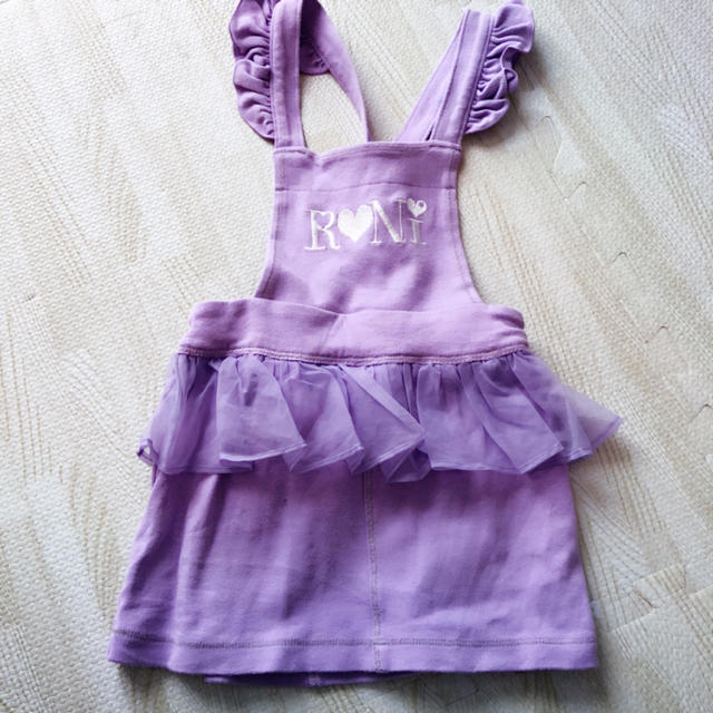 RONI(ロニィ)のroni♡アースマジック サロペット パープル キッズ/ベビー/マタニティのキッズ服女の子用(90cm~)(ワンピース)の商品写真