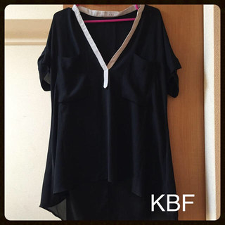 ケービーエフ(KBF)のKBF☆バイカラーチュニック(シャツ/ブラウス(半袖/袖なし))