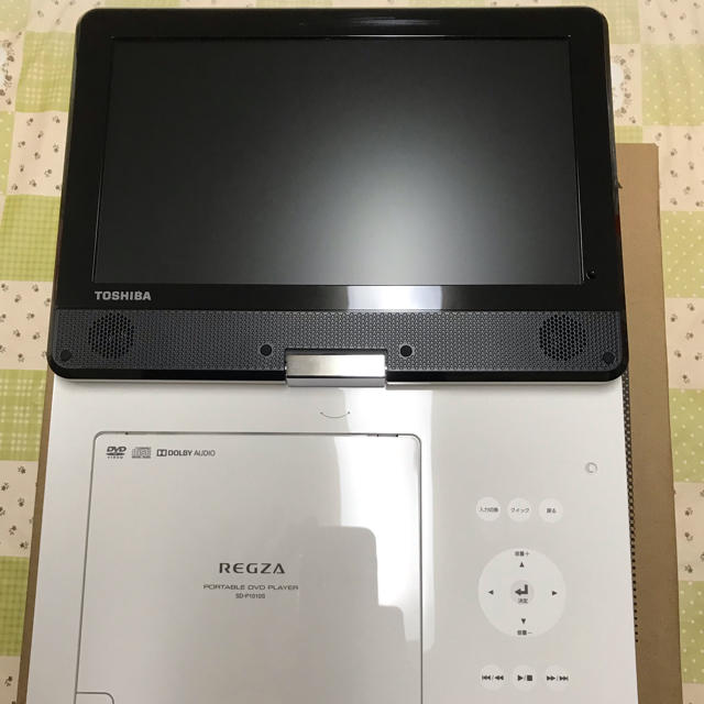 東芝 7型ポータブルDVDプレーヤーブルーCPRM対応TOSHIBA REGZA レグザ