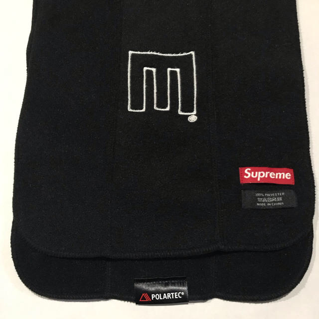 Supreme(シュプリーム)の17FW Supreme Polartec Logo scarf【BLACK】 メンズのファッション小物(マフラー)の商品写真