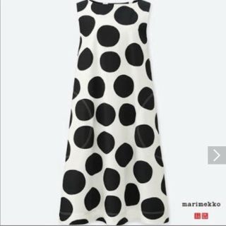 マリメッコ(marimekko)の2月8日まで出品 marimekko×UNIQLO コラボワンピ(ひざ丈ワンピース)