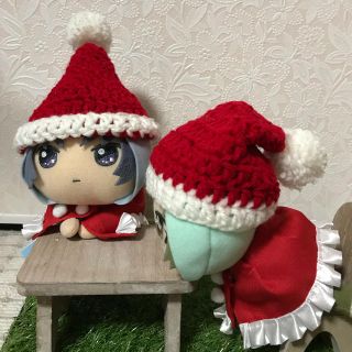 【2セット】きらどるますこっと用帽子 衣装 クリスマス・サンタさん(その他)