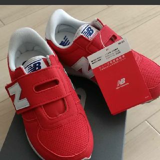 ニューバランス(New Balance)の新品　19cm ニューバランス　スニーカー　キッズ　男の子　女の子　レッド(スニーカー)