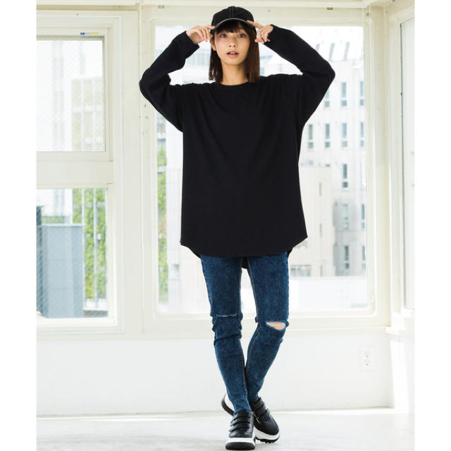 WEGO(ウィゴー)のロング丈 ティーシャツ  メンズのトップス(Tシャツ/カットソー(七分/長袖))の商品写真