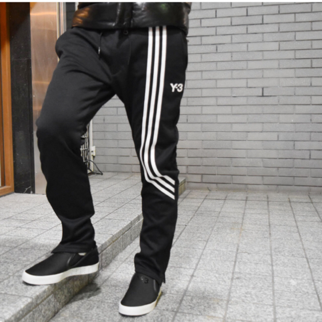 Y-3 - Y-3 スキニー ジャージ パンツ 【サイズM】ブラックの通販 by