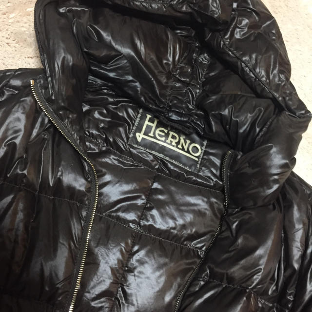 HERNO(ヘルノ)のHERNO ダウン サイズ42 M〜L 焦げ茶 ブラウン ヘルノ 格安  レディースのジャケット/アウター(ダウンコート)の商品写真