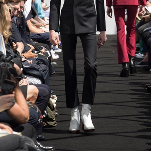 正規品】 balenciaga - Balenciaga 17ss フレアパンツ スラックス
