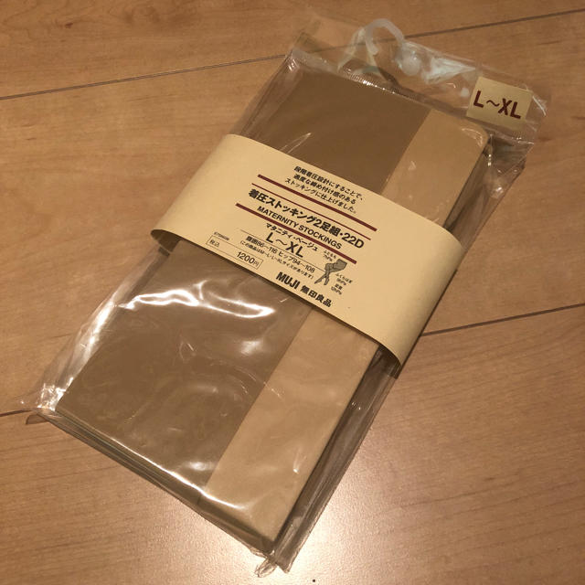 MUJI (無印良品)(ムジルシリョウヒン)の新品未開封！マタニティ ✩ 無印 着圧ストッキング 1足組 キッズ/ベビー/マタニティのマタニティ(マタニティタイツ/レギンス)の商品写真