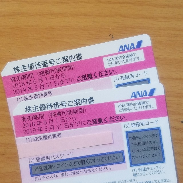 ANA 株主優待券 2枚