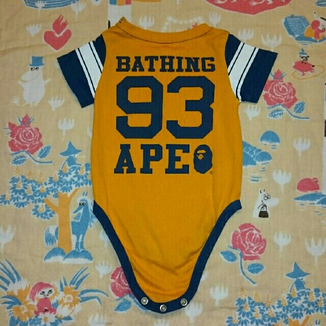 A BATHING APE(アベイシングエイプ)のAPE エイプ ロンパース 70 キッズ/ベビー/マタニティのベビー服(~85cm)(ロンパース)の商品写真