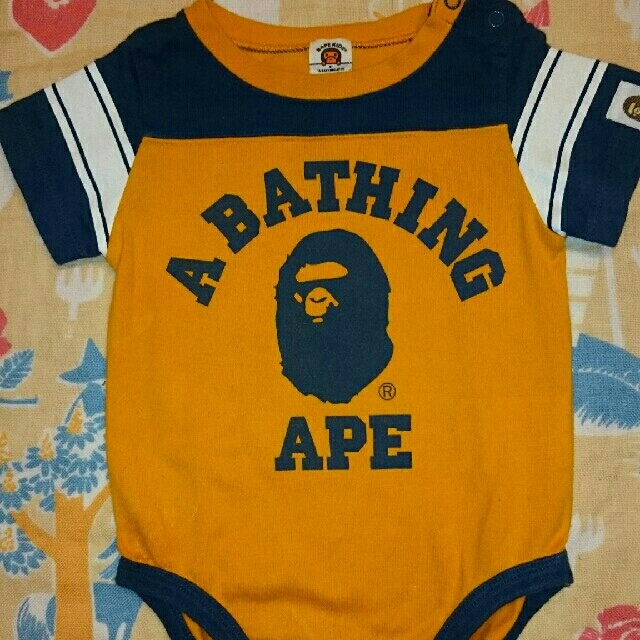 A BATHING APE(アベイシングエイプ)のAPE エイプ ロンパース 70 キッズ/ベビー/マタニティのベビー服(~85cm)(ロンパース)の商品写真