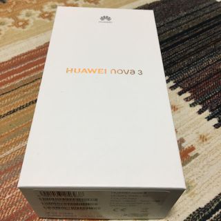 アンドロイド(ANDROID)の新品・未開封　HUAWEI nova3 レッド 国内正規品(スマートフォン本体)