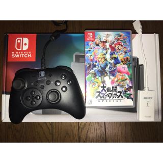 Nintendo Switch - switch 本体 スマブラ HORI製有線プロコン 有線LAN