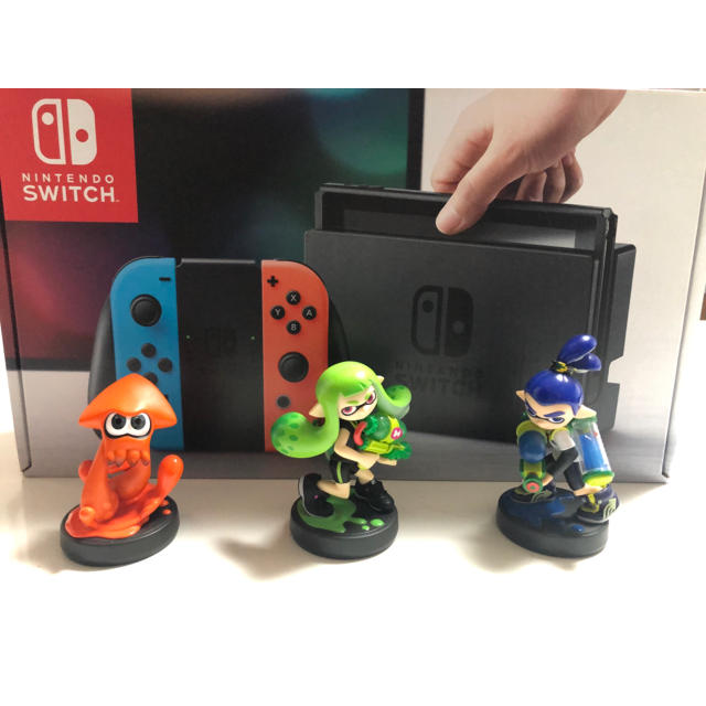 新品未使用 Nintendo Switchネオンカラー  amiibo セット